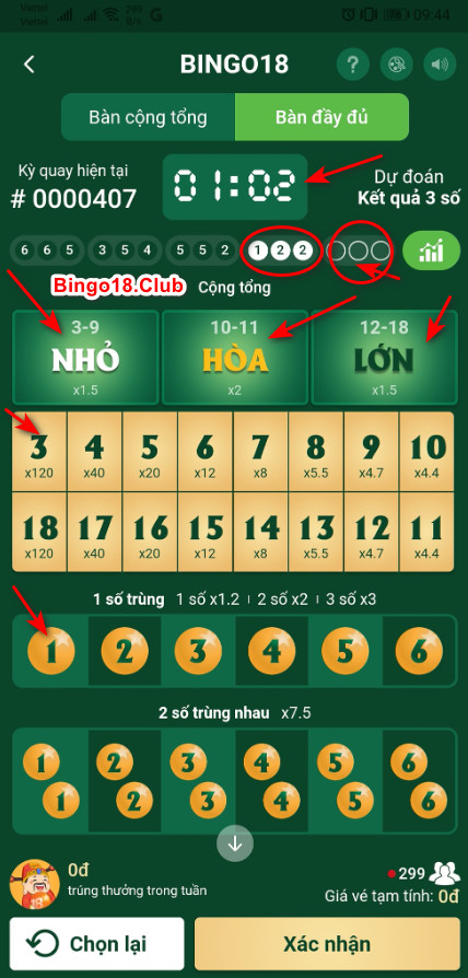 Cách chơi bingo18 dễ hiểu - Hướng dẫn chơi bingo18 chiến thắng